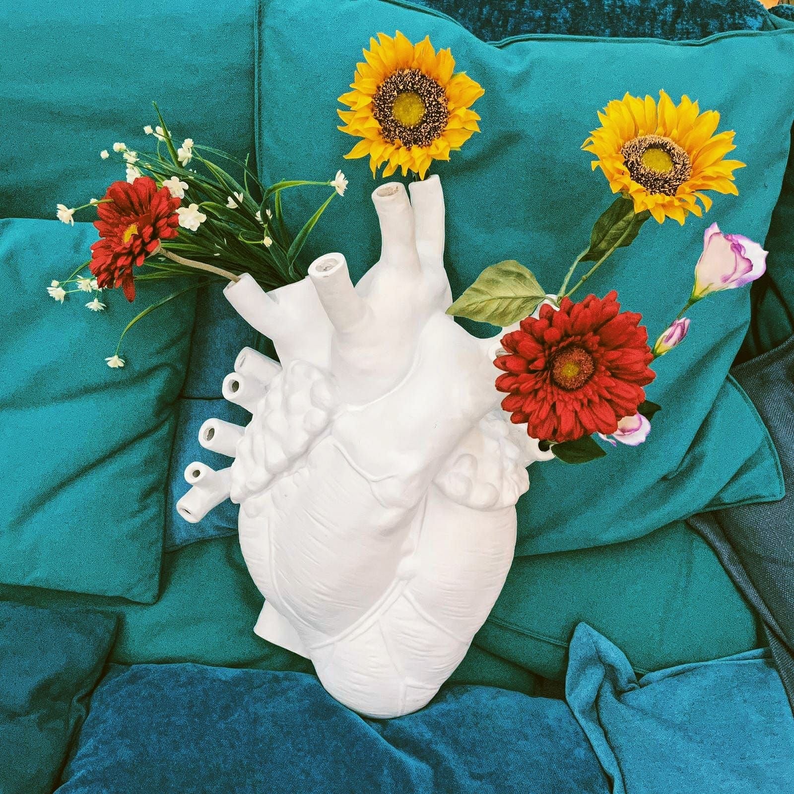 Seletti Love in Bloom vase grand, blanc