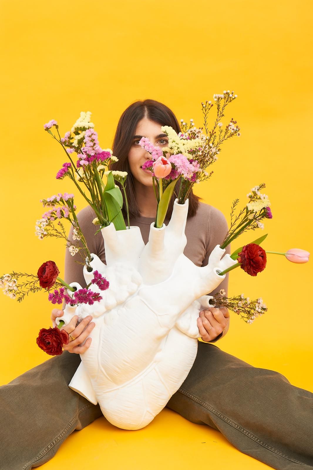 Seletti Love in Bloom Vase grande, blanco