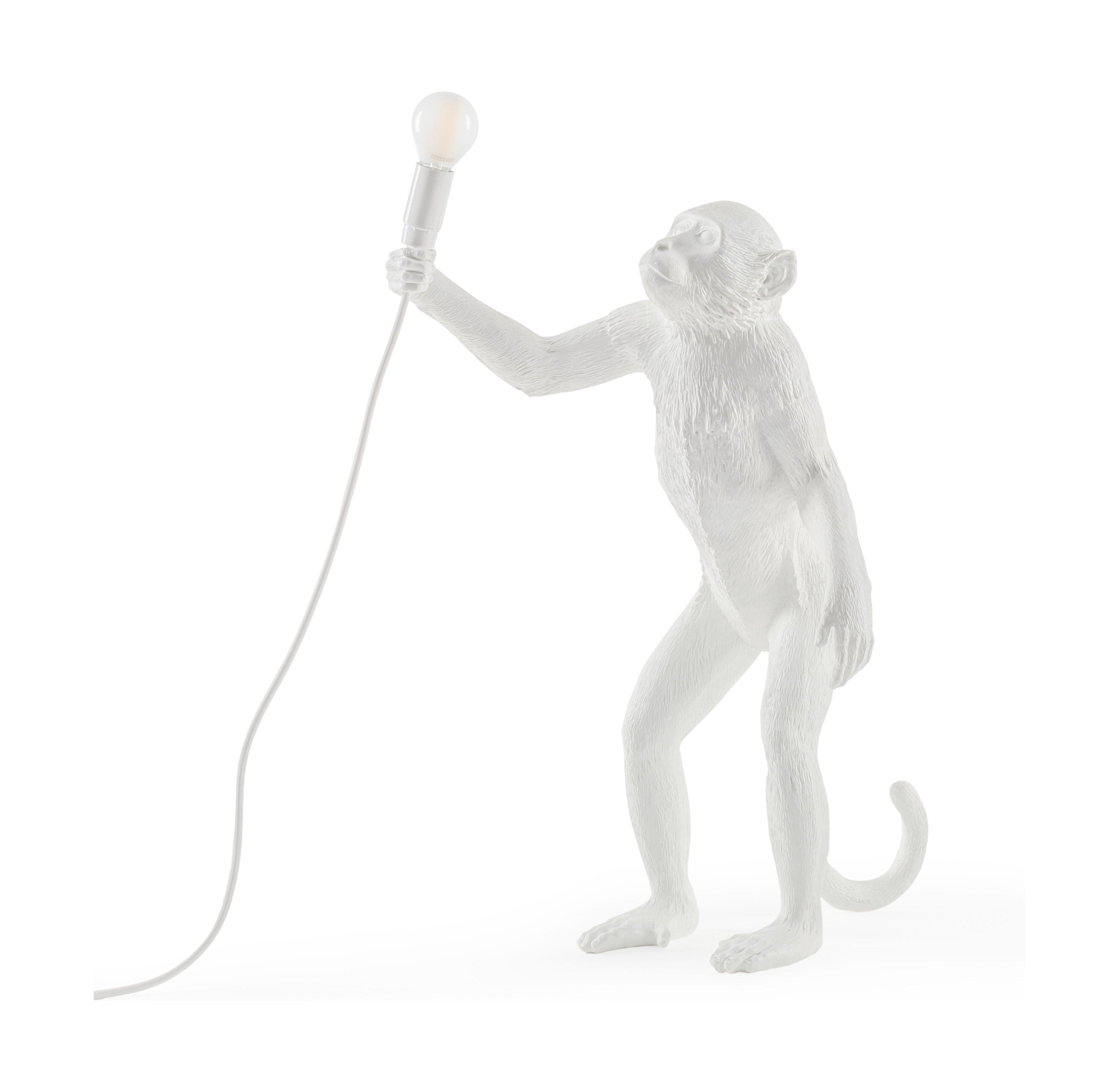 Seletti猴子室内灯白色，站立