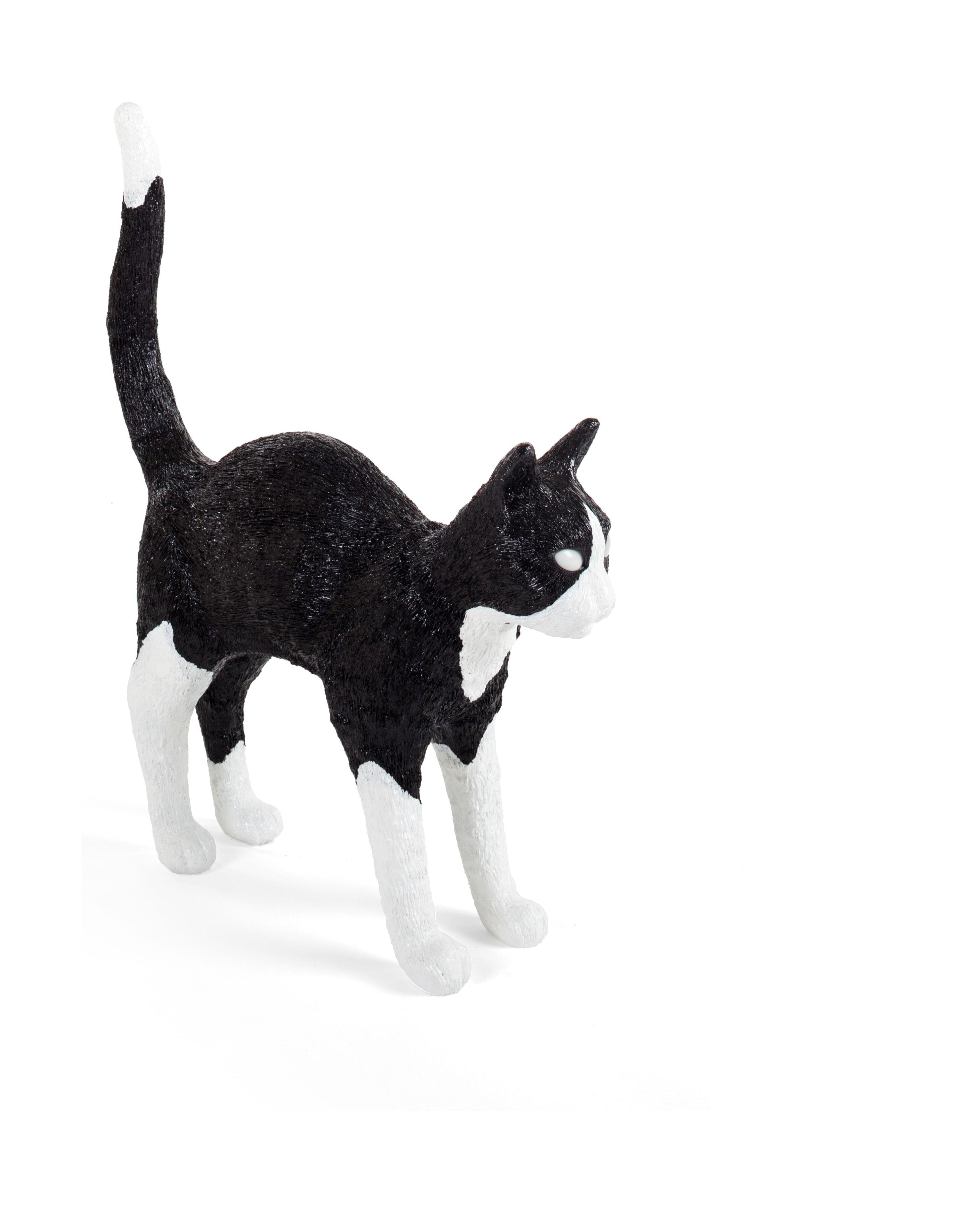 Seletti Jobby la lampada del gatto, nero/bianco