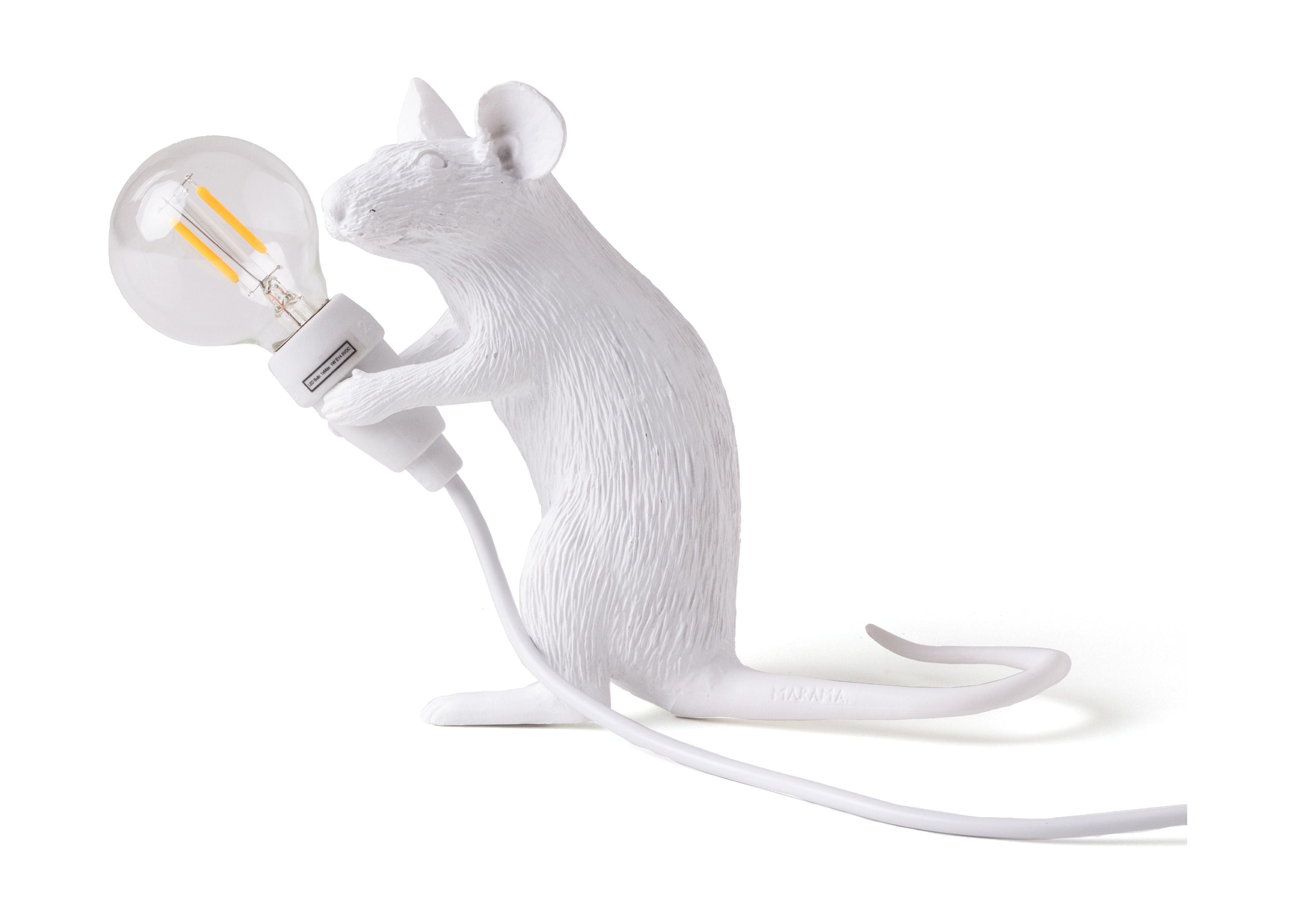 Seletti Mouse Lamp Mac, White