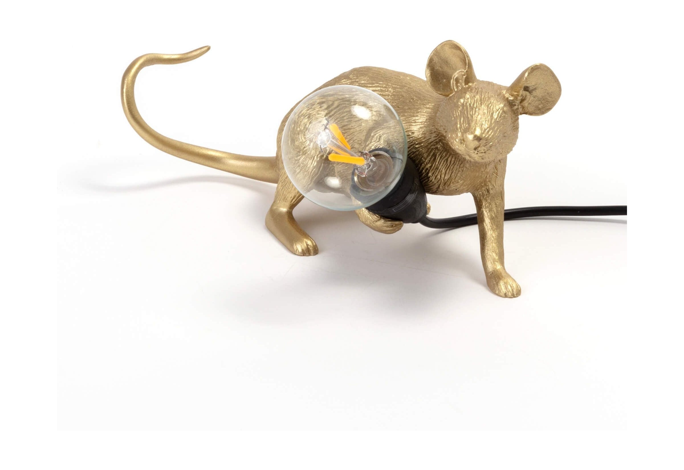 Seletti Mouse Lamp Lop，黄金