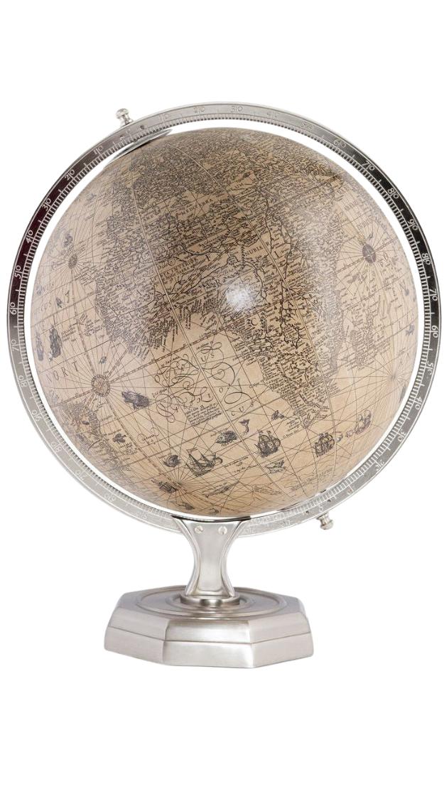 Ekta fyrirsætur Hondius Vintage Round Globe