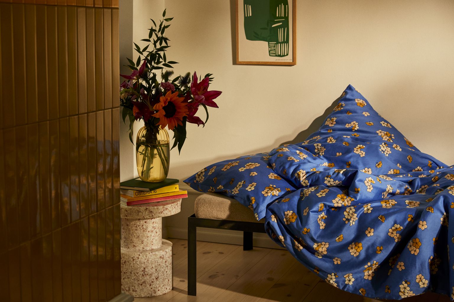 Juna Grand Pleasantly Bed Linen 200 X220 Cm, Blue