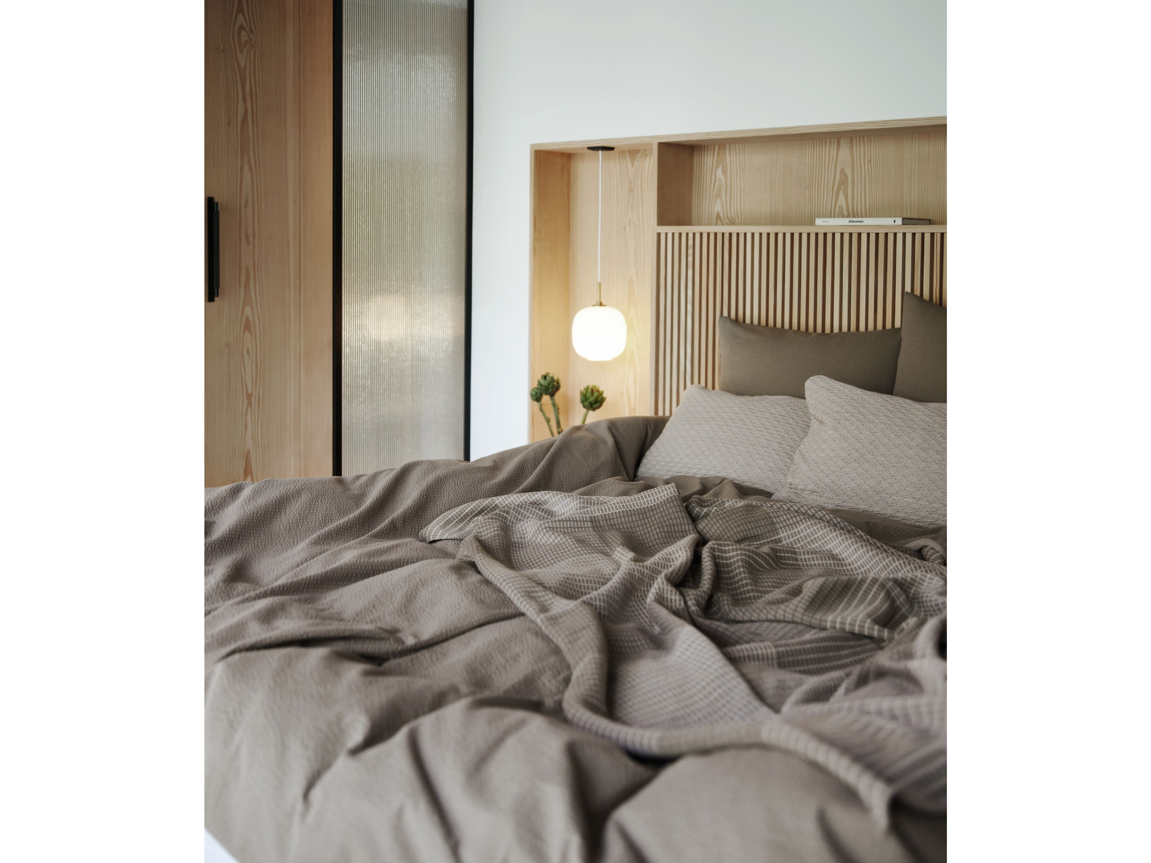 Södahl Aalto neulottu tyynykansi 40x60 cm, beige