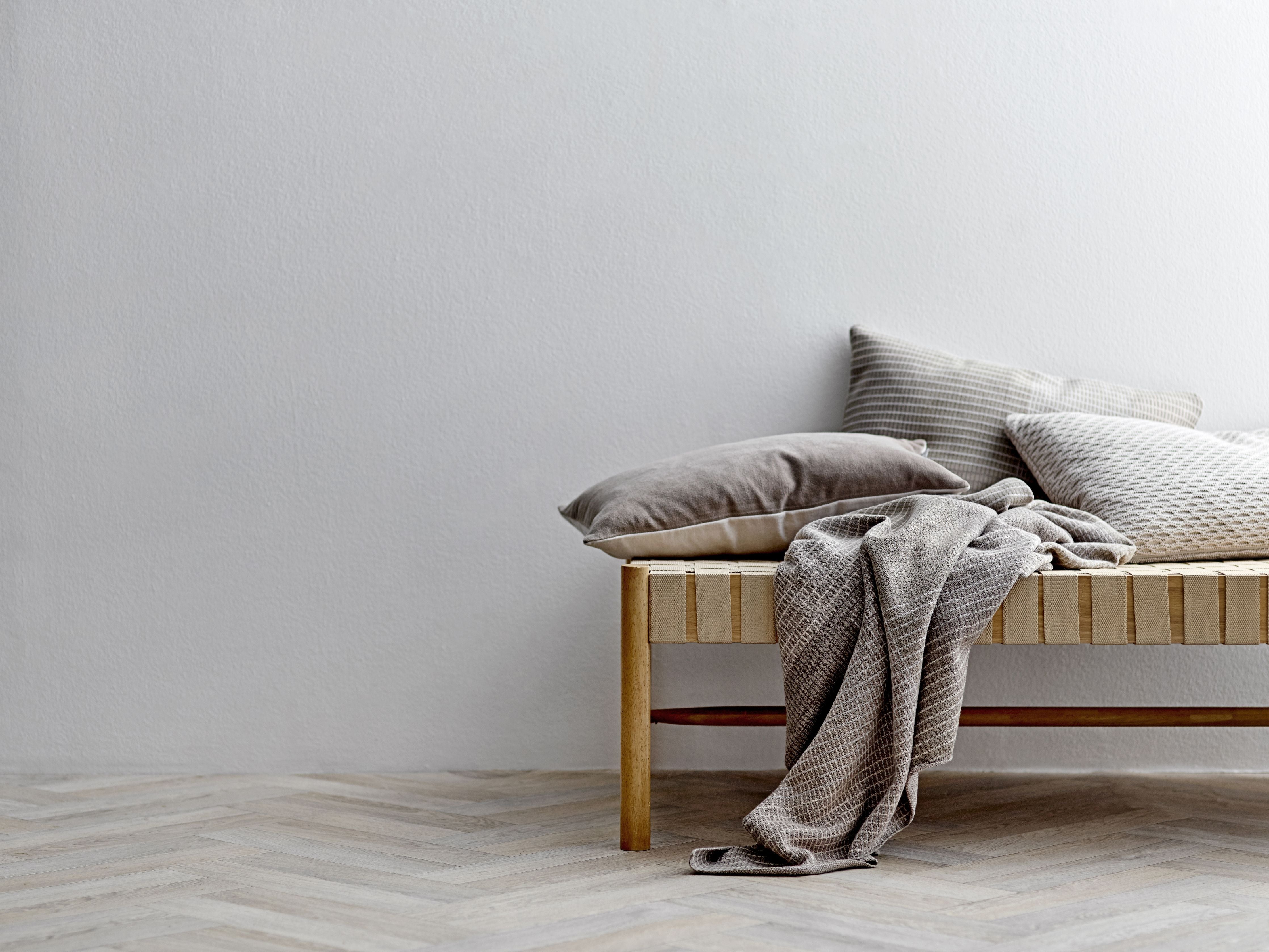 Södahl Aalto neulottu tyynykansi 40x60 cm, beige