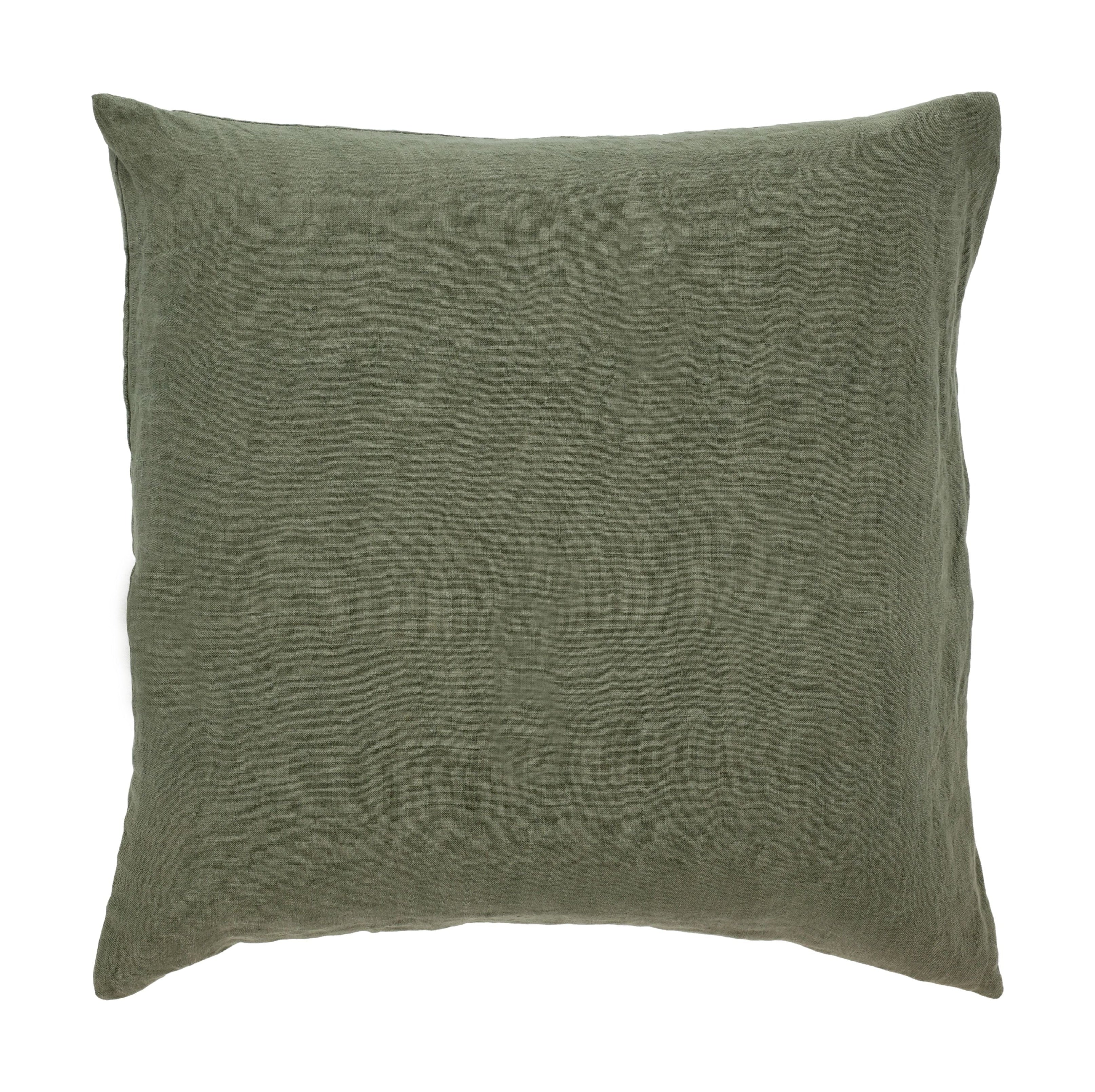 Södahl Linen Cushion Cover 50x50 Cm, Olive