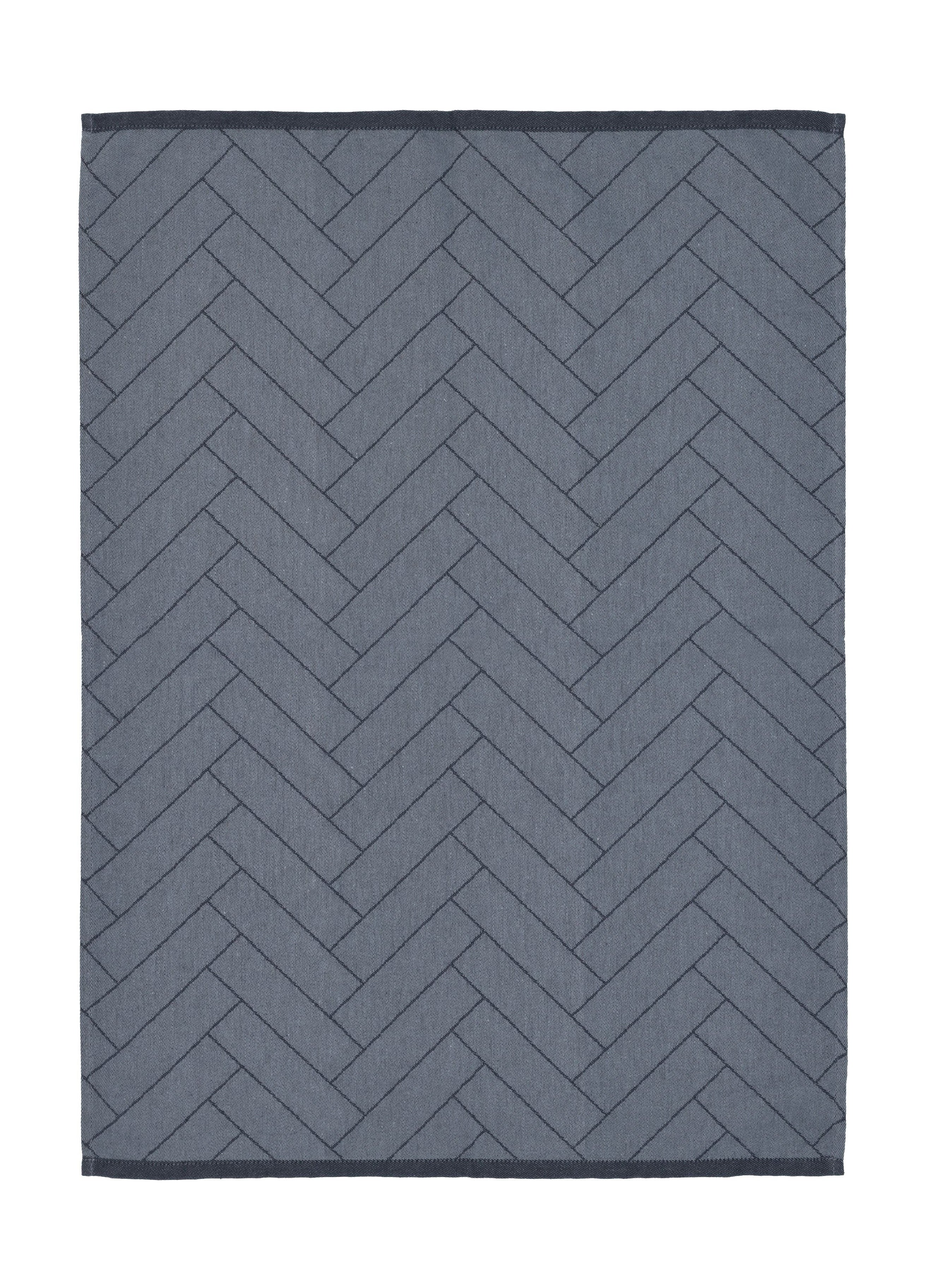 Södahl瓷砖茶巾50x70厘米，靛蓝