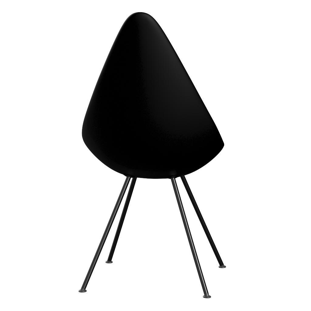 弗里茨·汉森（Fritz Hansen）滴椅塑料单色，黑色