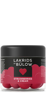 Bülow的Lakrids Love Love Strawberry＆Cream，125克