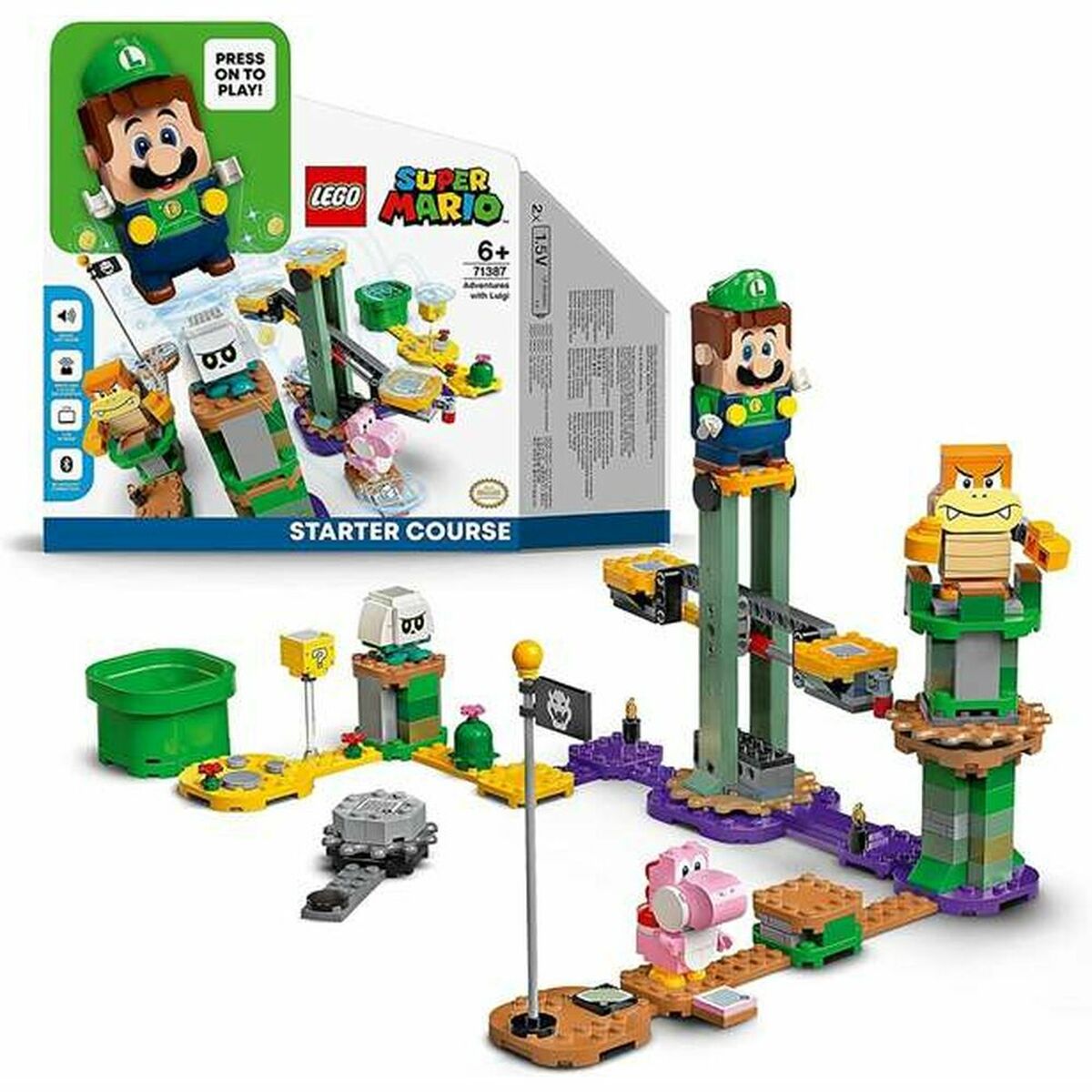 Playset Super Mario: Aventuras con Luigi LEGO 71387 (280 PC)
