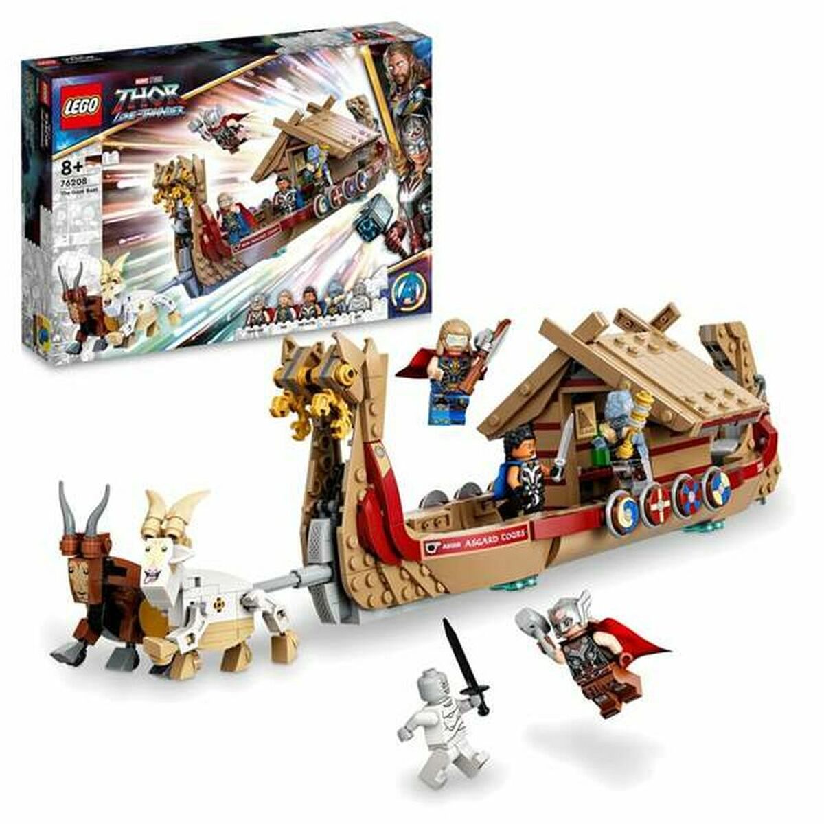 Construcción Set Lego Thor Love and Thunder: The Goat Boat