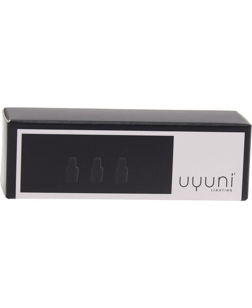 Uyuni Lighting Matrix烛台迷你锥形连接器3 PC。，Matt Black