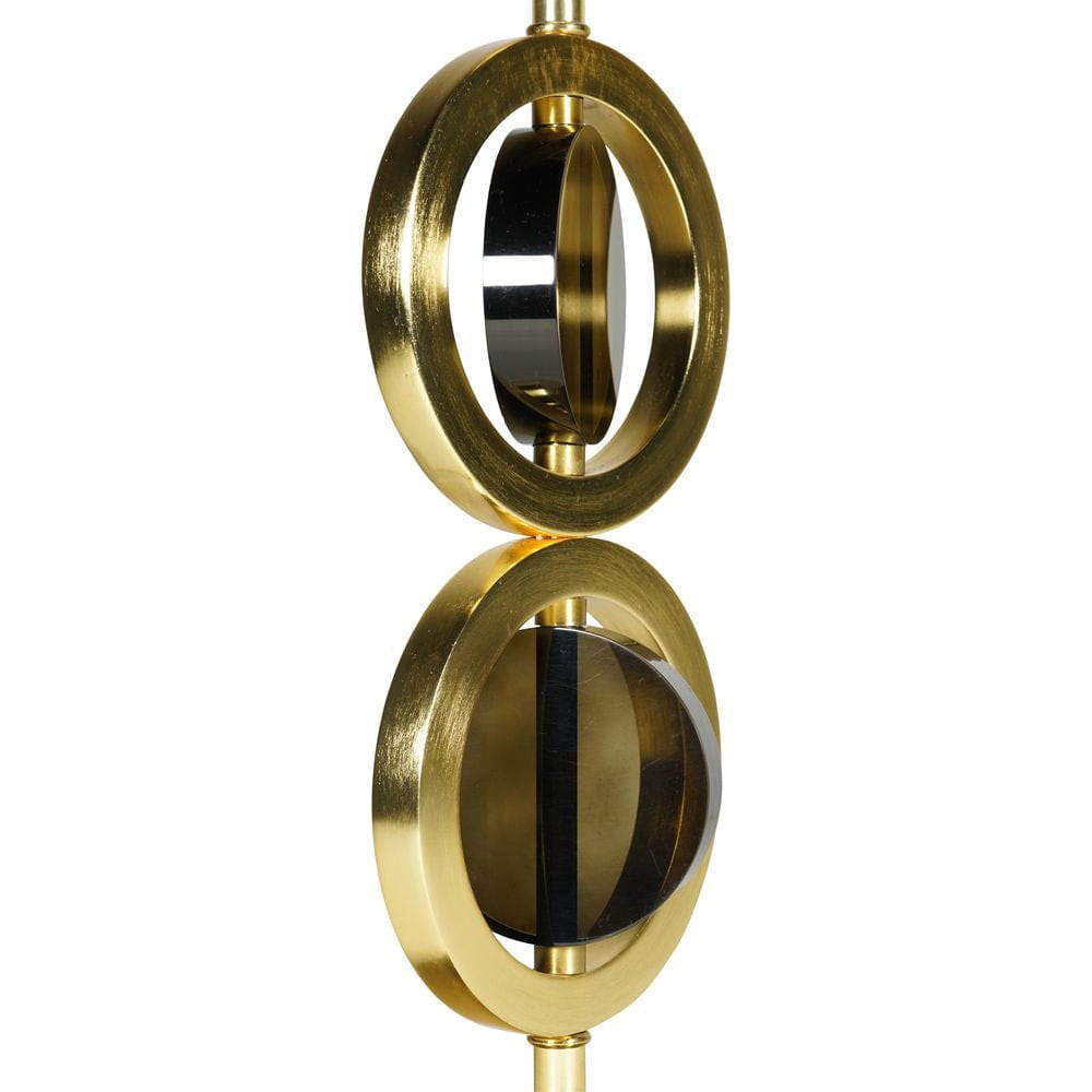 Authentic Models Art Deco Circle Lamp Circular Double, Gold