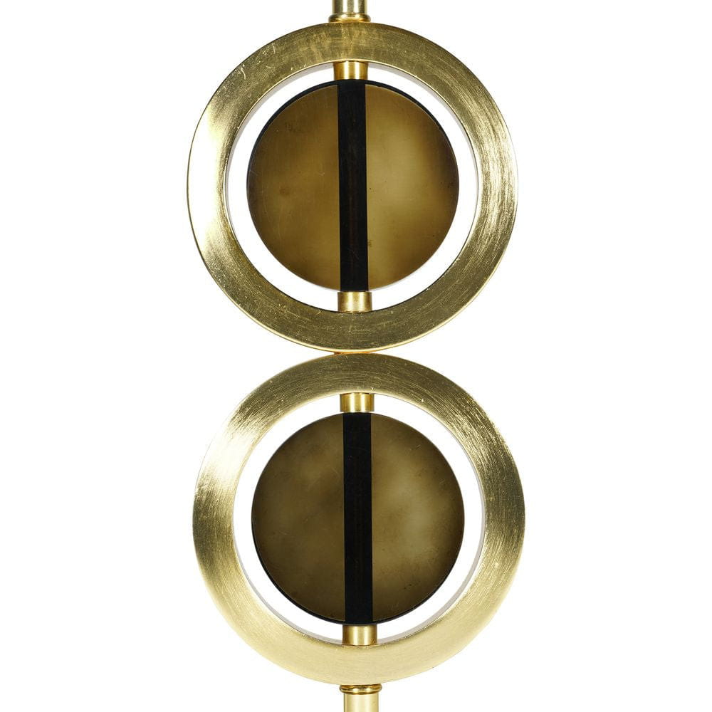 真实的型号艺术装饰圆圈圆形圆形双重，金色
