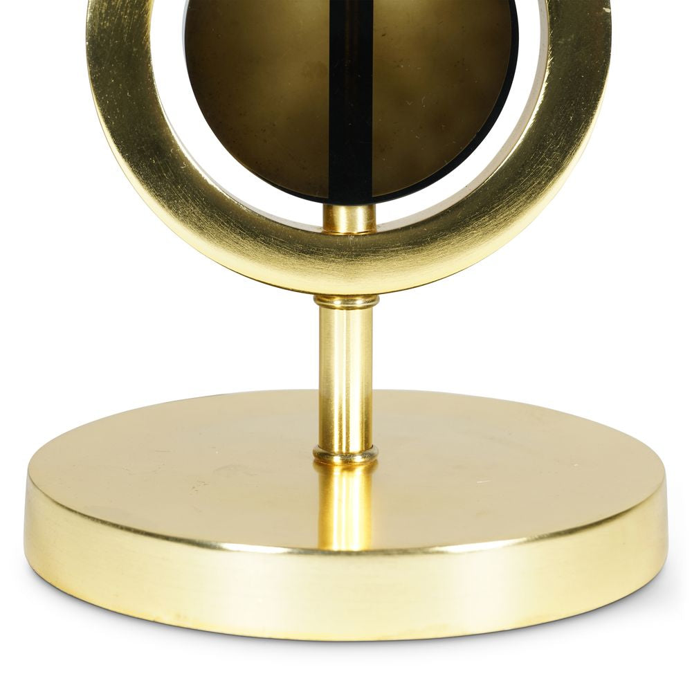 Authentic Models Art Deco Circle Lamp Circular Double, Gold