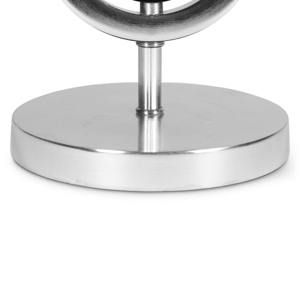 Authentic Models Art Deco Circle Lamp Circulaire single, zilver