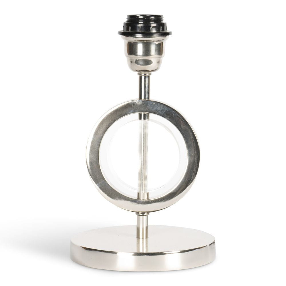 Authentic Models Art Deco Circle Lamp Circular Single, Silver