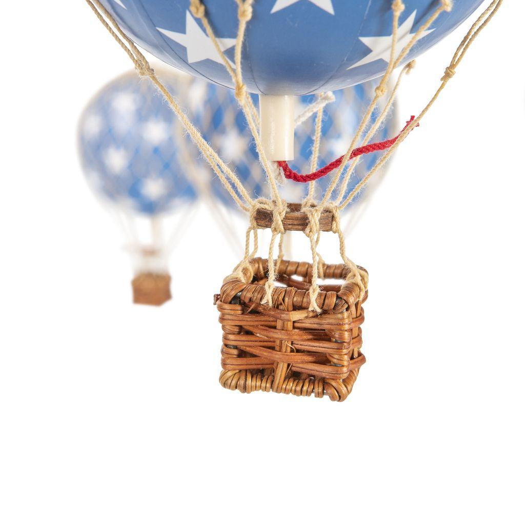 Autentiske modeller Sky Flight Mobile med ballonger, blå stjerner