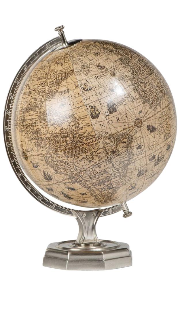Modelos auténticos Hondius Vintage Half Globe