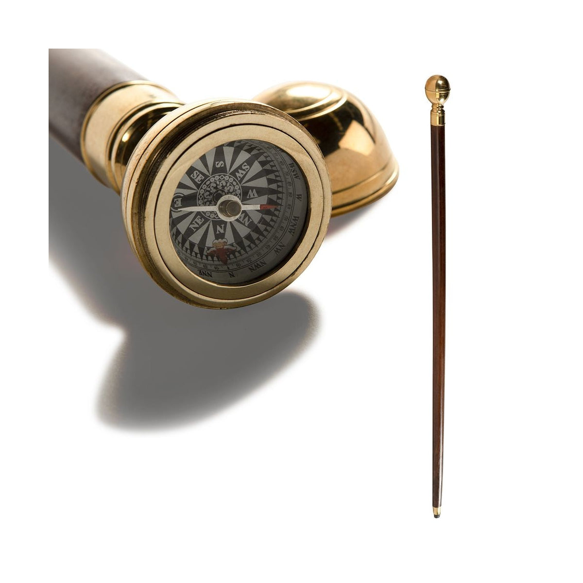 Authentic Models Captain's Walking Stick med Compass