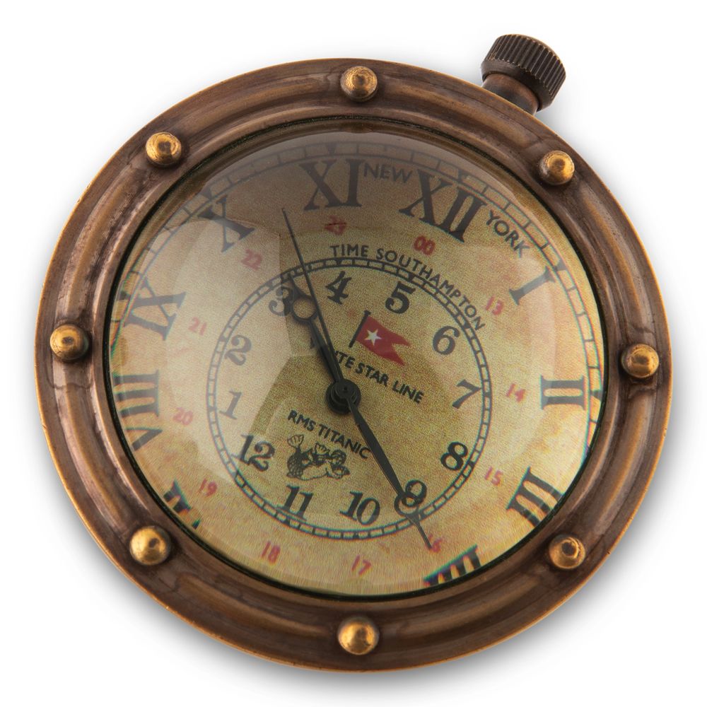Modelli autentici obilico orologio orologio, bronzato