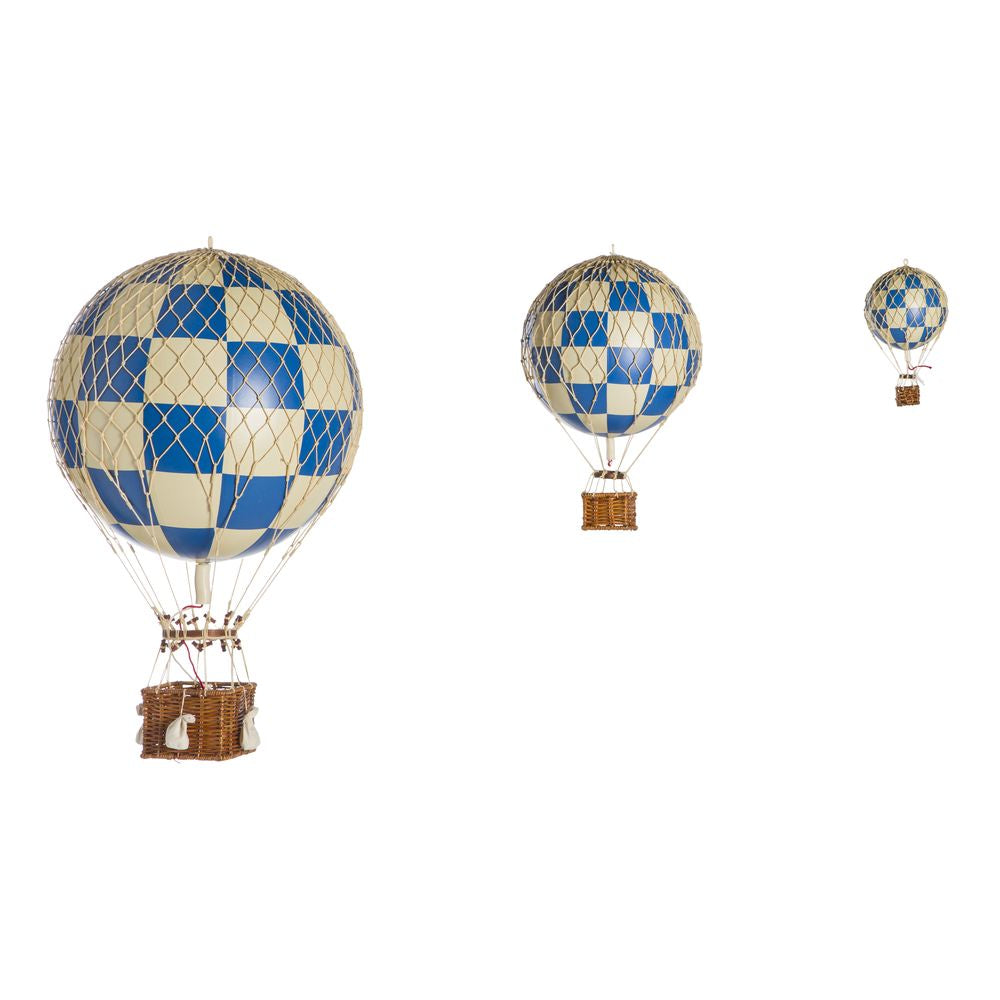 Authentic Models Royal Aero Balloon Model, Check Blue, Ø 32 cm