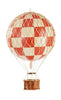Authentic Models Travels Light Ballon Modell, Karo Rot, ø 18 Cm