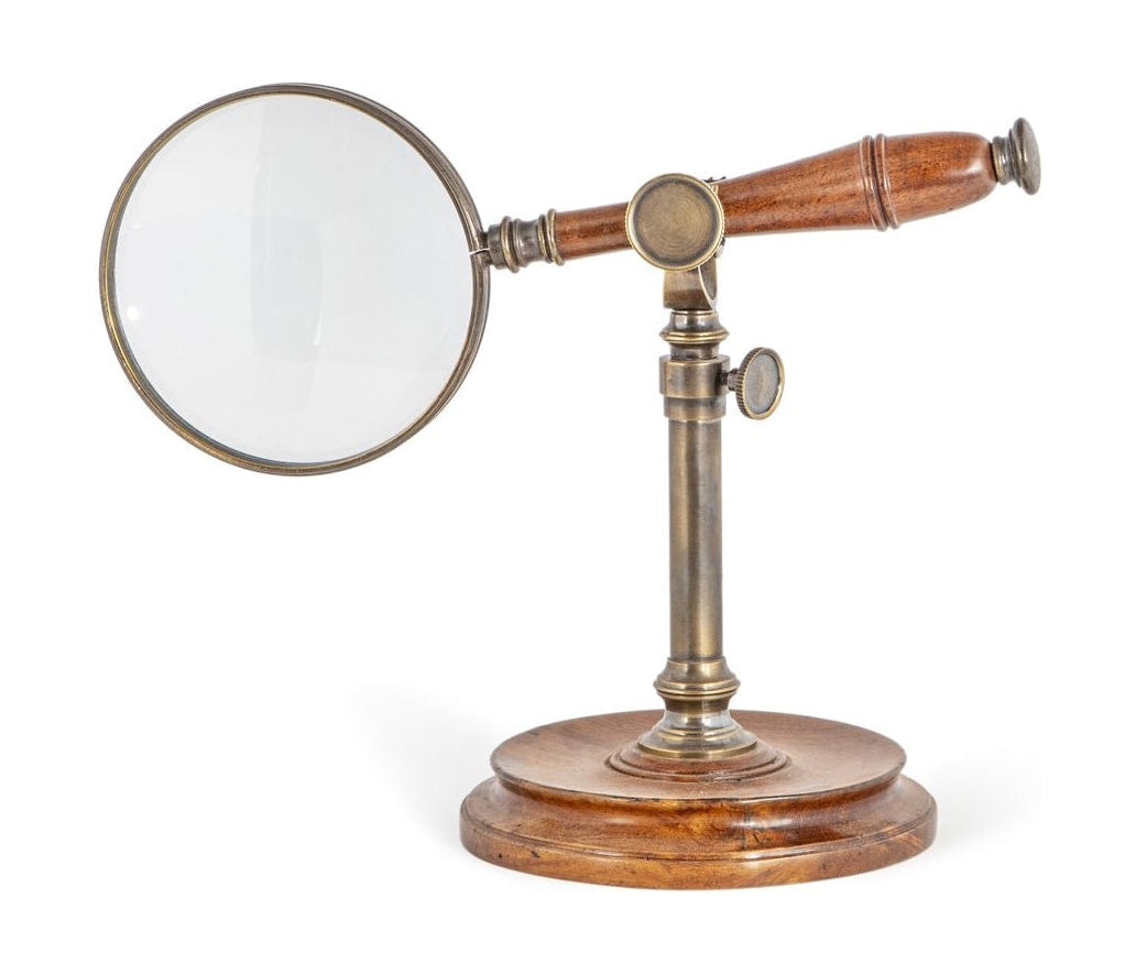 Authentic Models Förstoringsglas med bronsat stativ