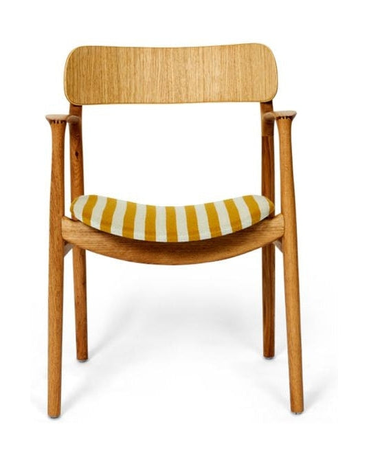 Bent Hansen Asgerstol Polsters Seat, Oiled Oak/Vils Fabric (22 140/112)
