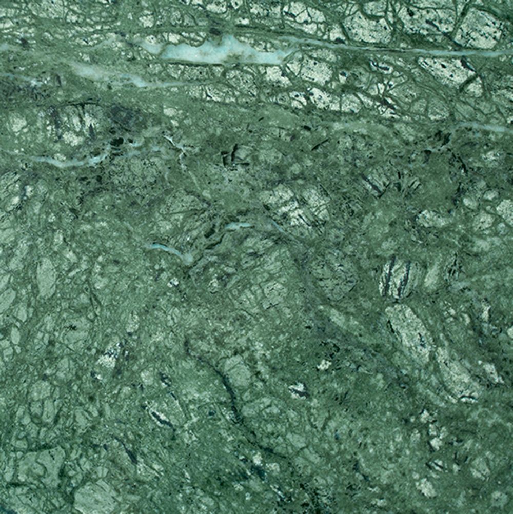 Tavolino a metropolitana piegata Ø 80 cm, marmo Verde Guatemala