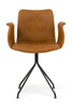 弯曲的汉森·普里姆姆（Hansen Primum）椅子带有扶手的黑色公司框架