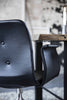 Bent Hansen Primum Chair With Armrests Black Wheel Frame, Brown Davos Leather
