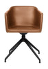 Bent Hansen Depuis la chaise, le dessin noir Part / Cognac Zenso Leather