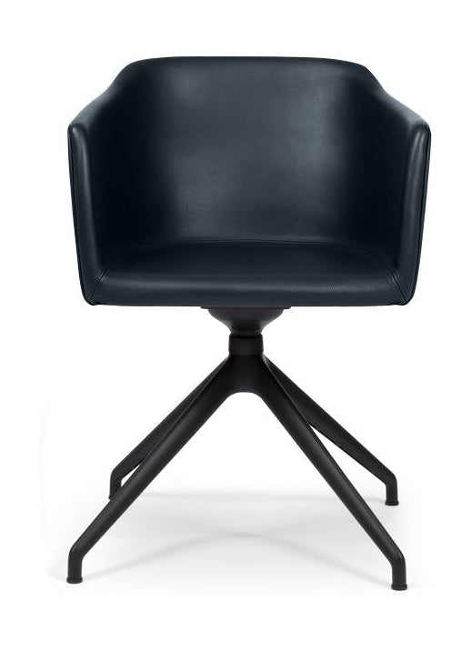 Bent Hansen Sedan stol, svart ritning del/svart zenso läder