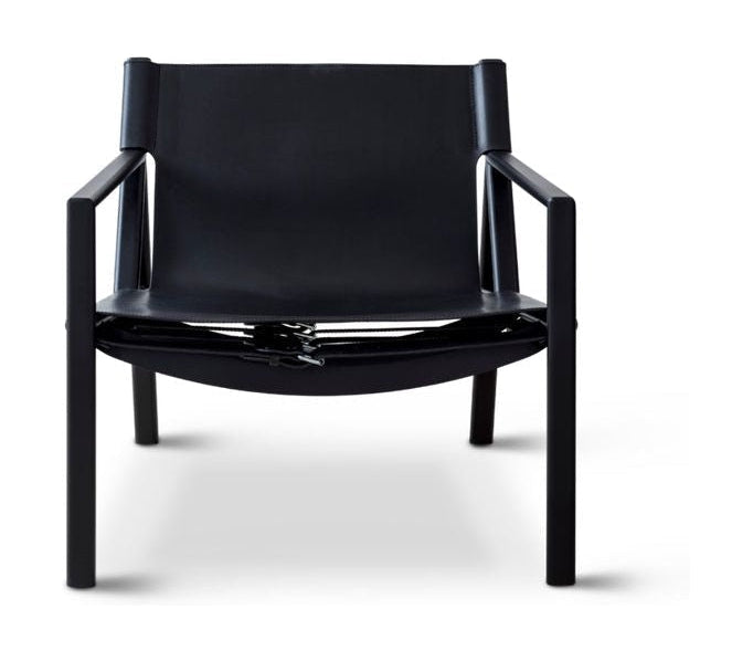 弯曲的汉森张力休息室椅子，黑色