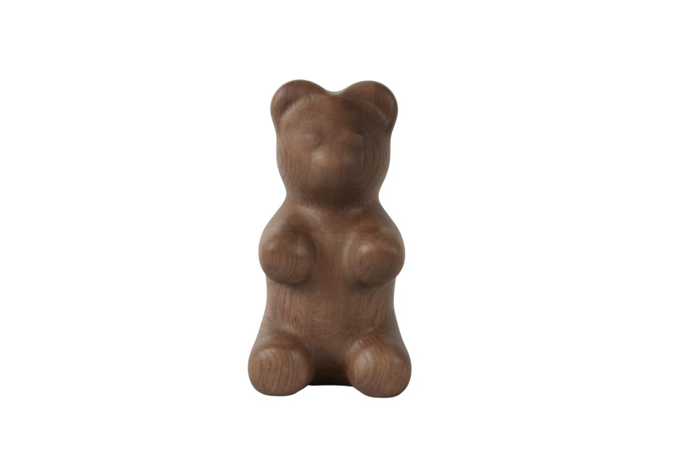少年时期的胶熊装饰橡木染色，大型