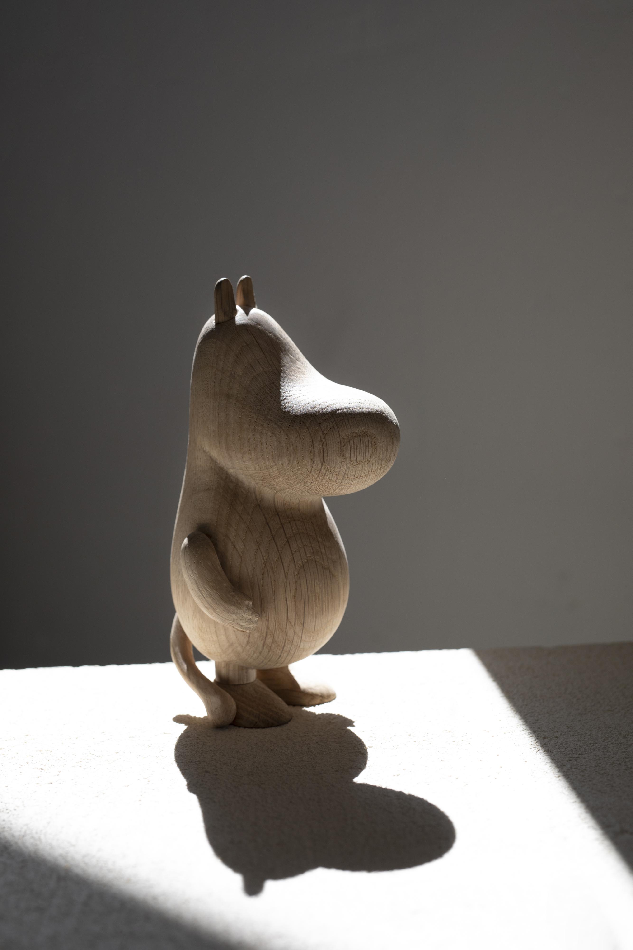 Boyhood Moomintroll houten figuur eiken, klein