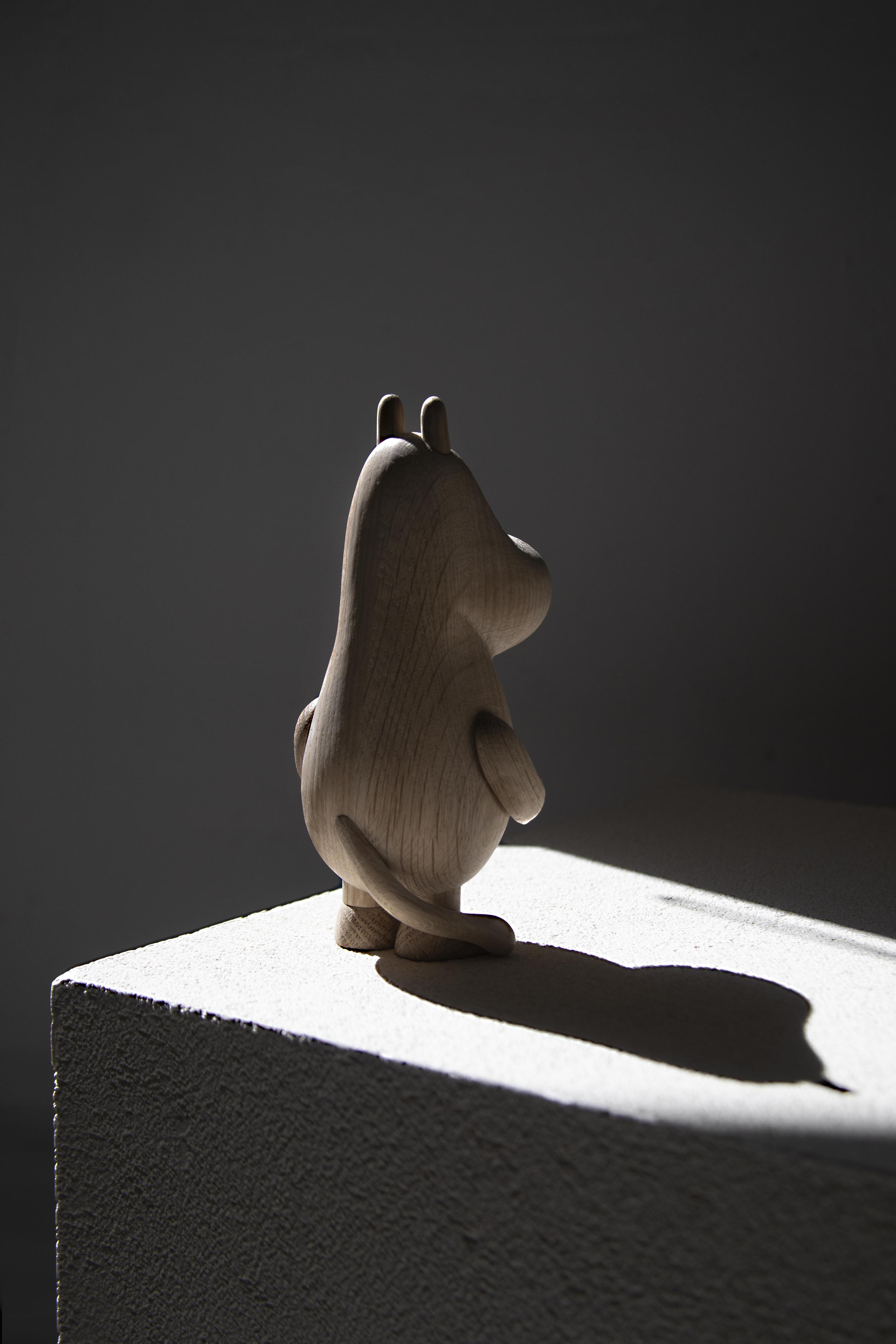 Boyhood Moomintroll Wooden Figure Oak, Small