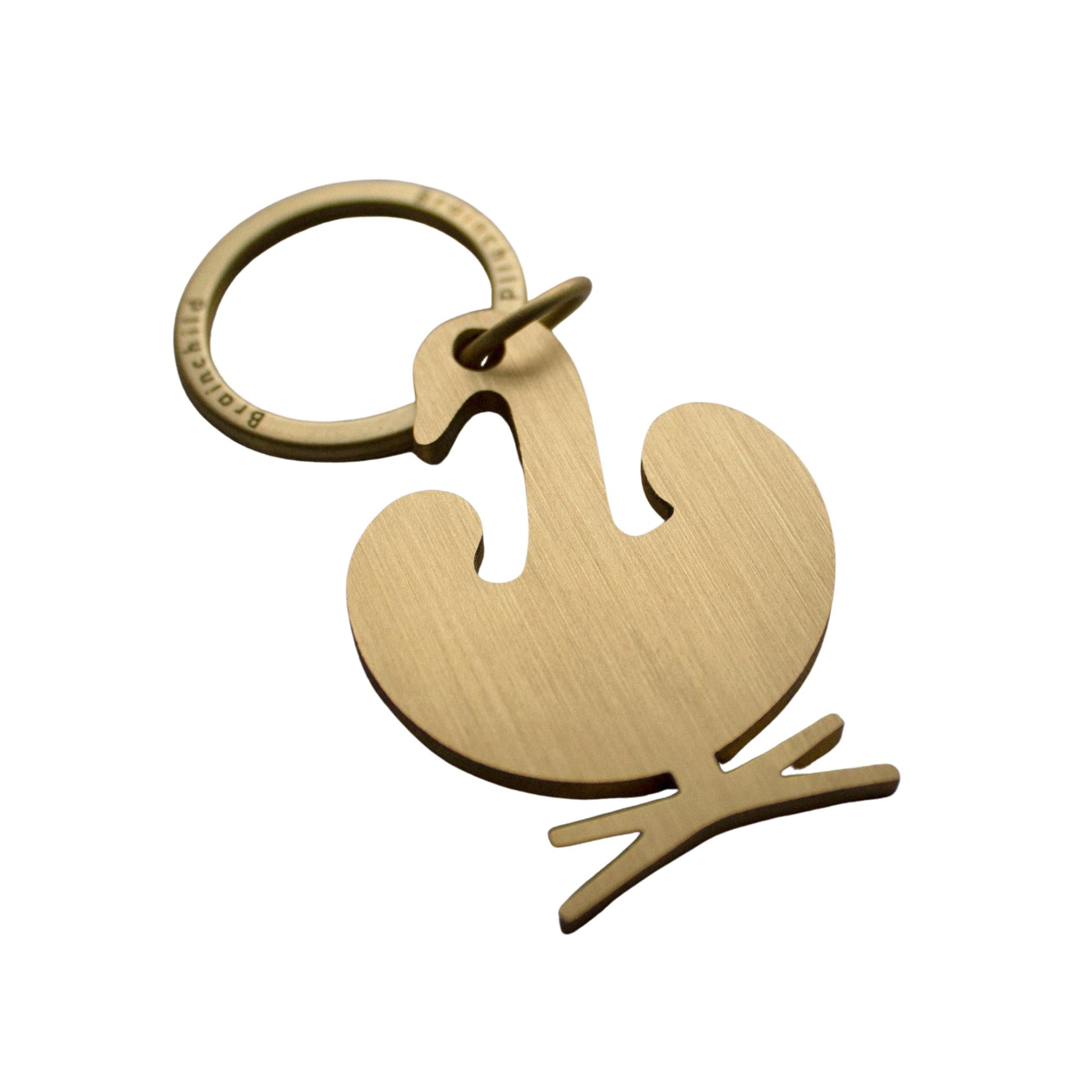 Icono de diseño de llavero de creación, el cisne