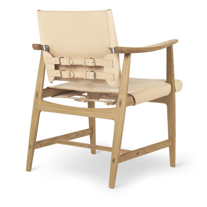 Carl Hansen BM1106 Huntsman -stoel, geolied eiken/natuurlijk leer