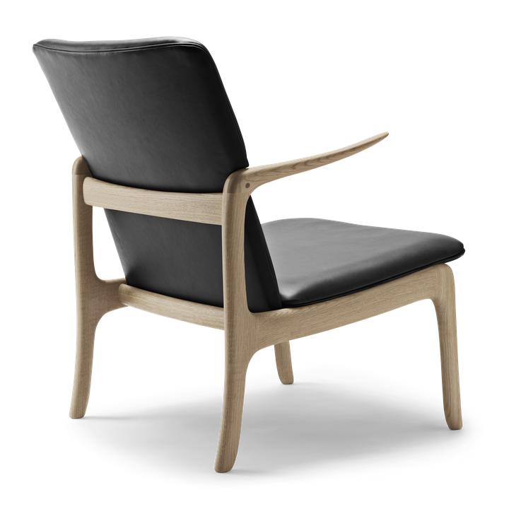卡尔·汉森（Carl Hansen）OW124喙椅，肥皂/黑色皮革