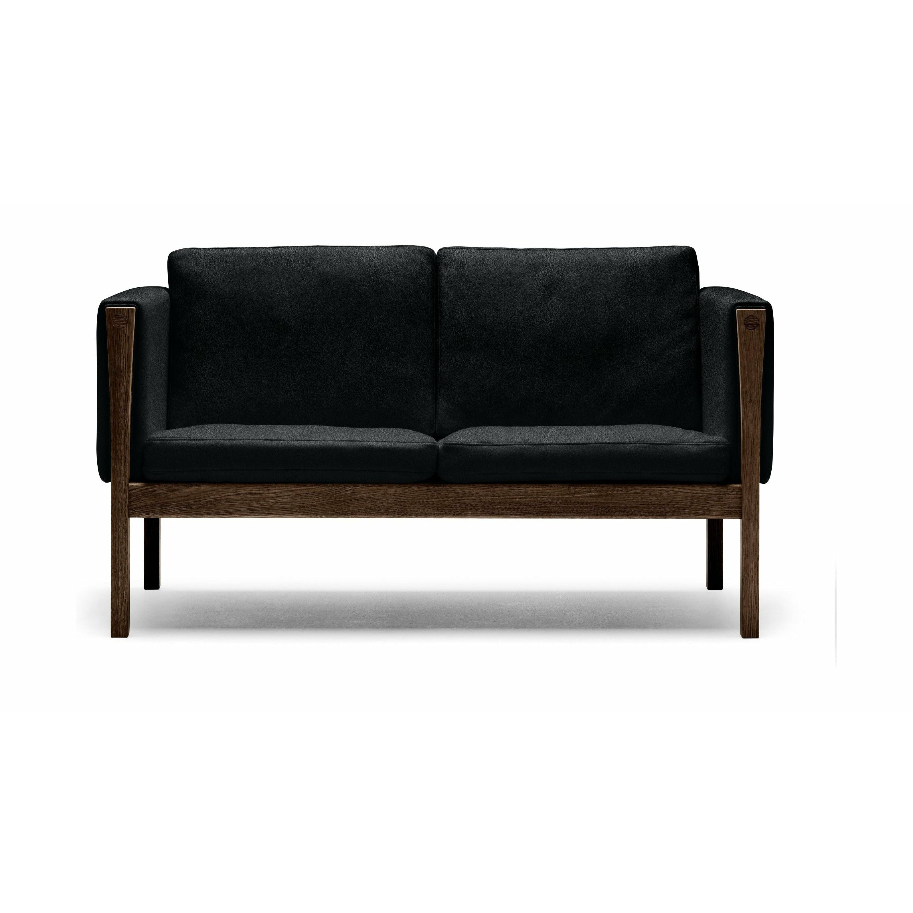 Carl Hansen CH162 2 sæder sofa eg røg farvet olie, sif 98