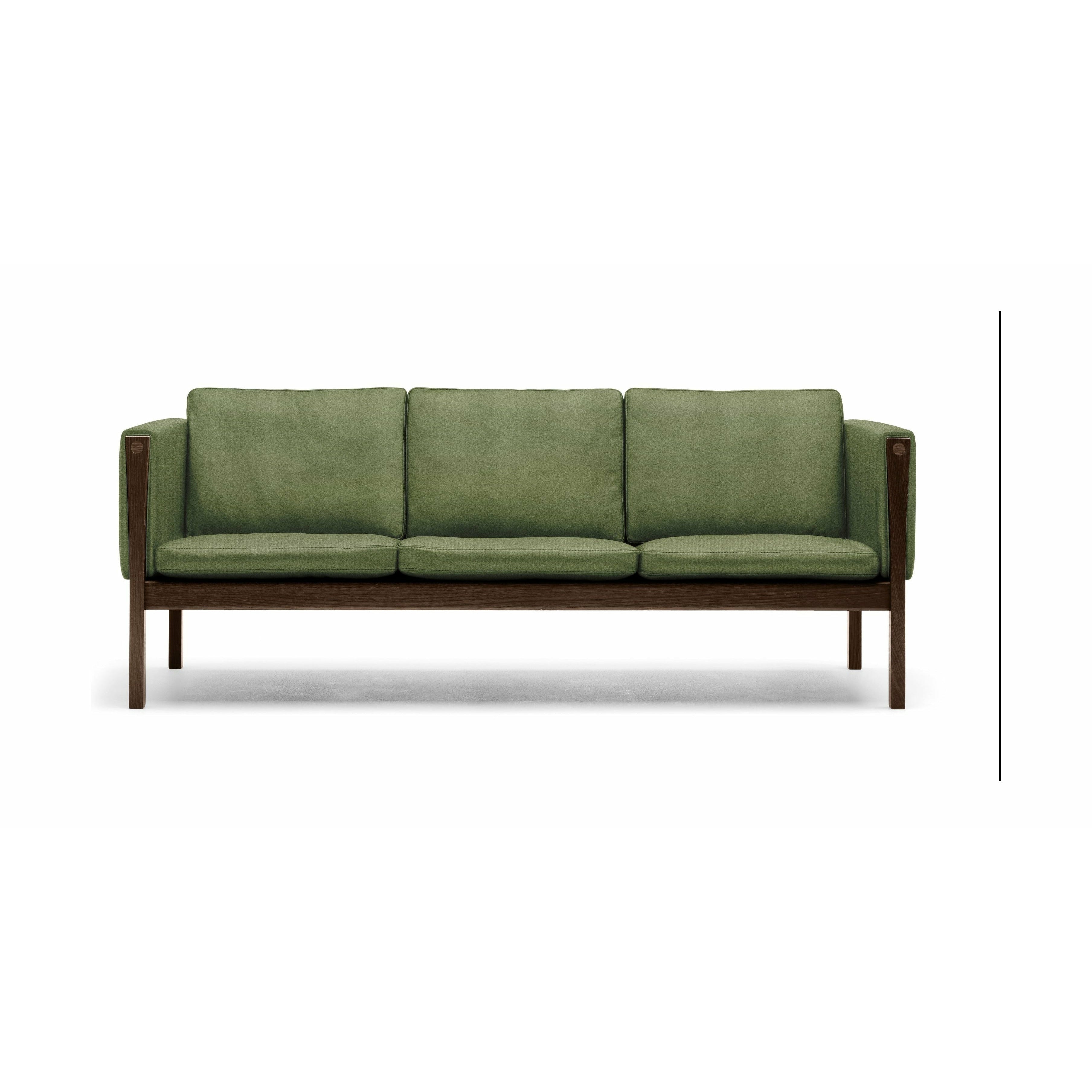 Carl Hansen CH162 3 Seter sofa eik røykolje, lerret 974