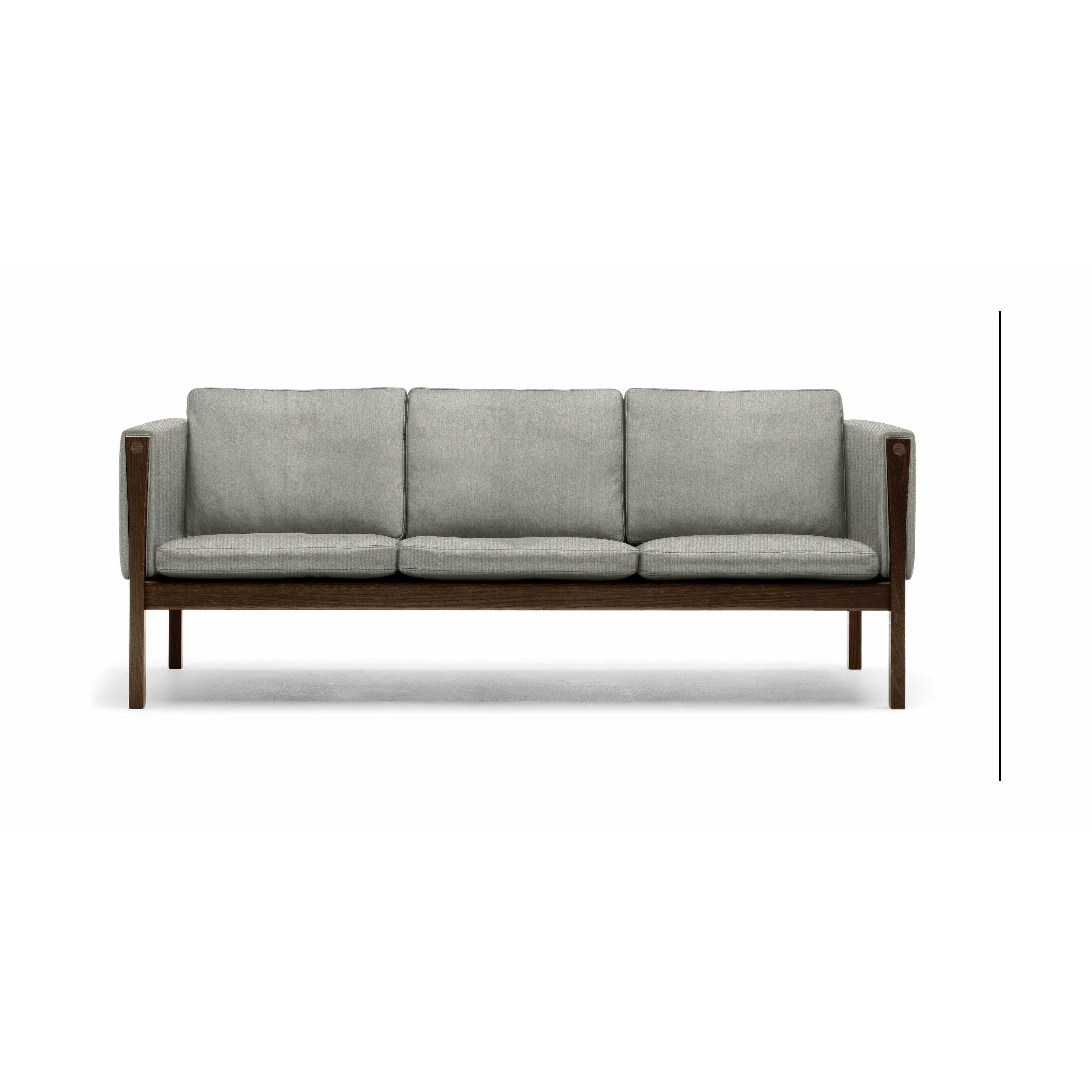 Carl Hansen CH162 3 sæder sofa eg røgolie, moly 114