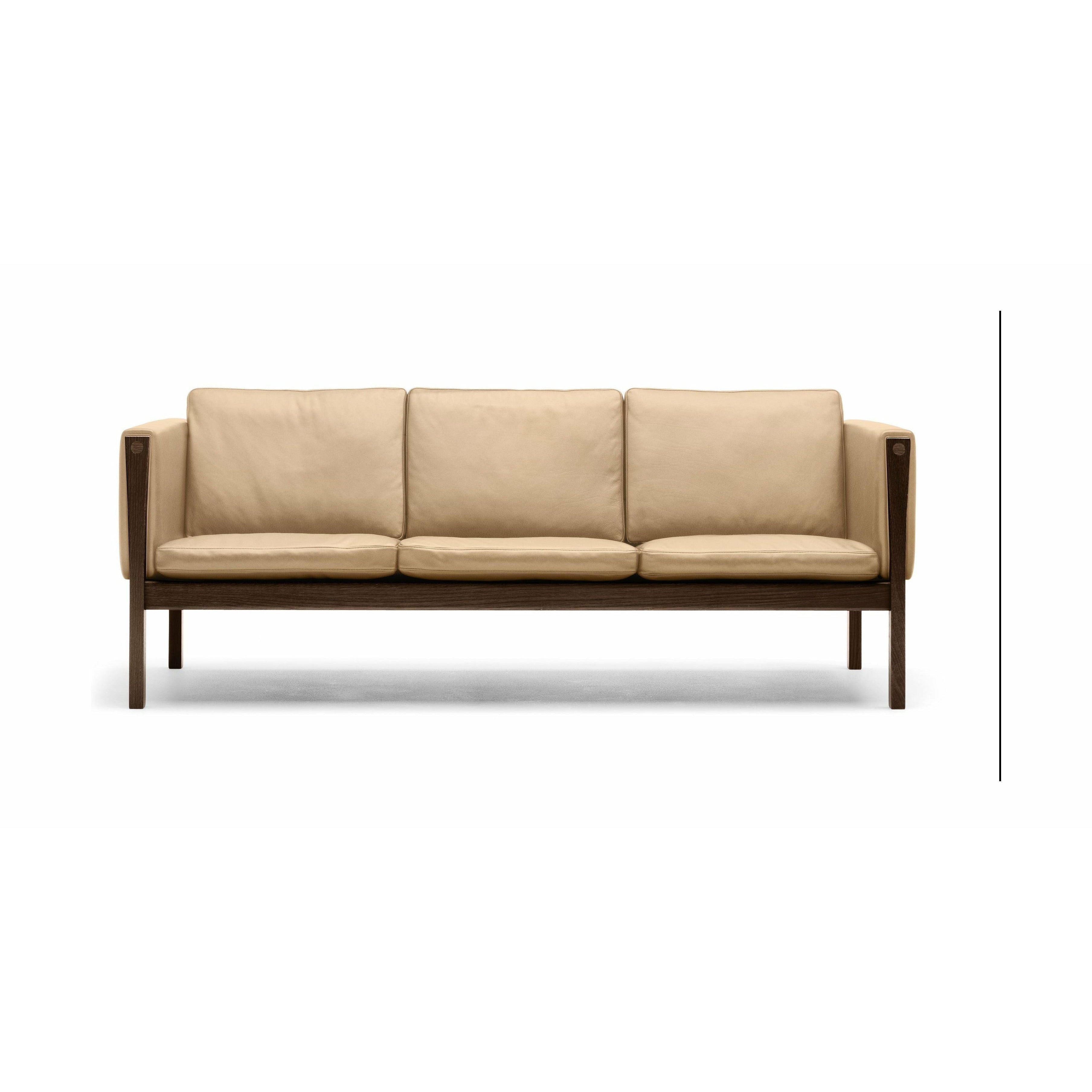 Carl Hansen CH162 Olio color fumo di divani a 3 posti, SIF 90