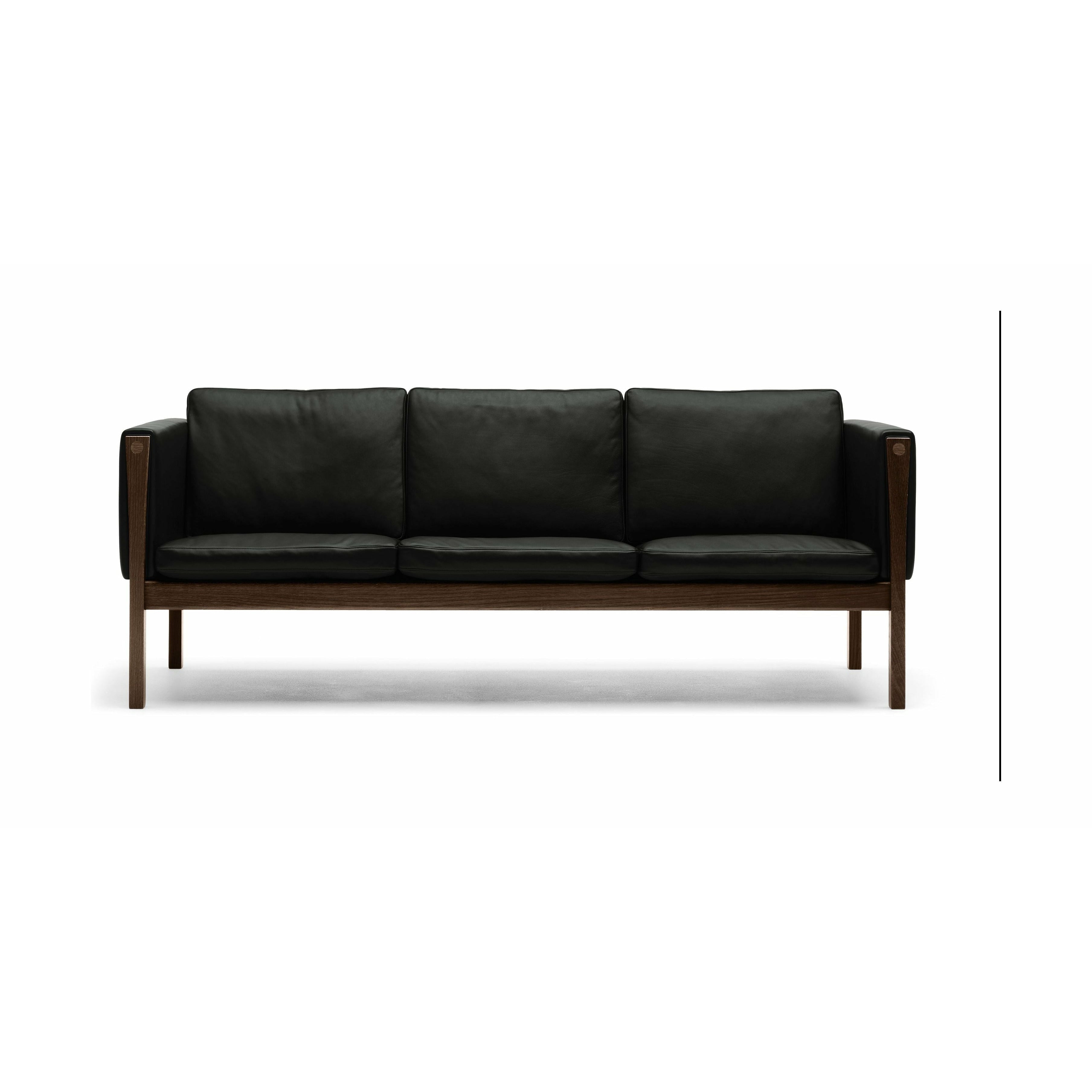 Carl Hansen CH162 3 sæder sofa eg røg farvet olie, sif 98