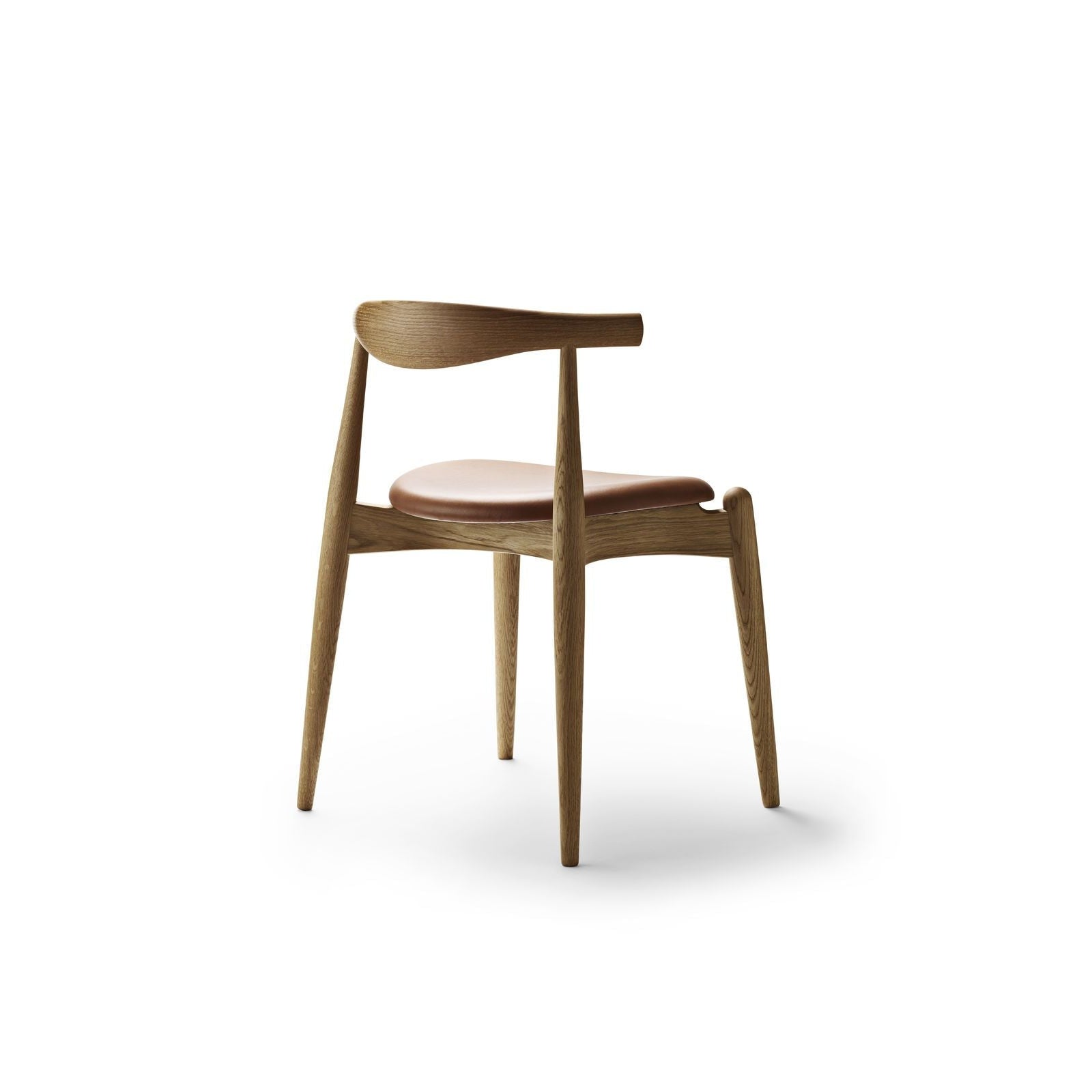 Carl Hansen Ch20 Elbow Chair, Oiled Oak/Light Brown Leather