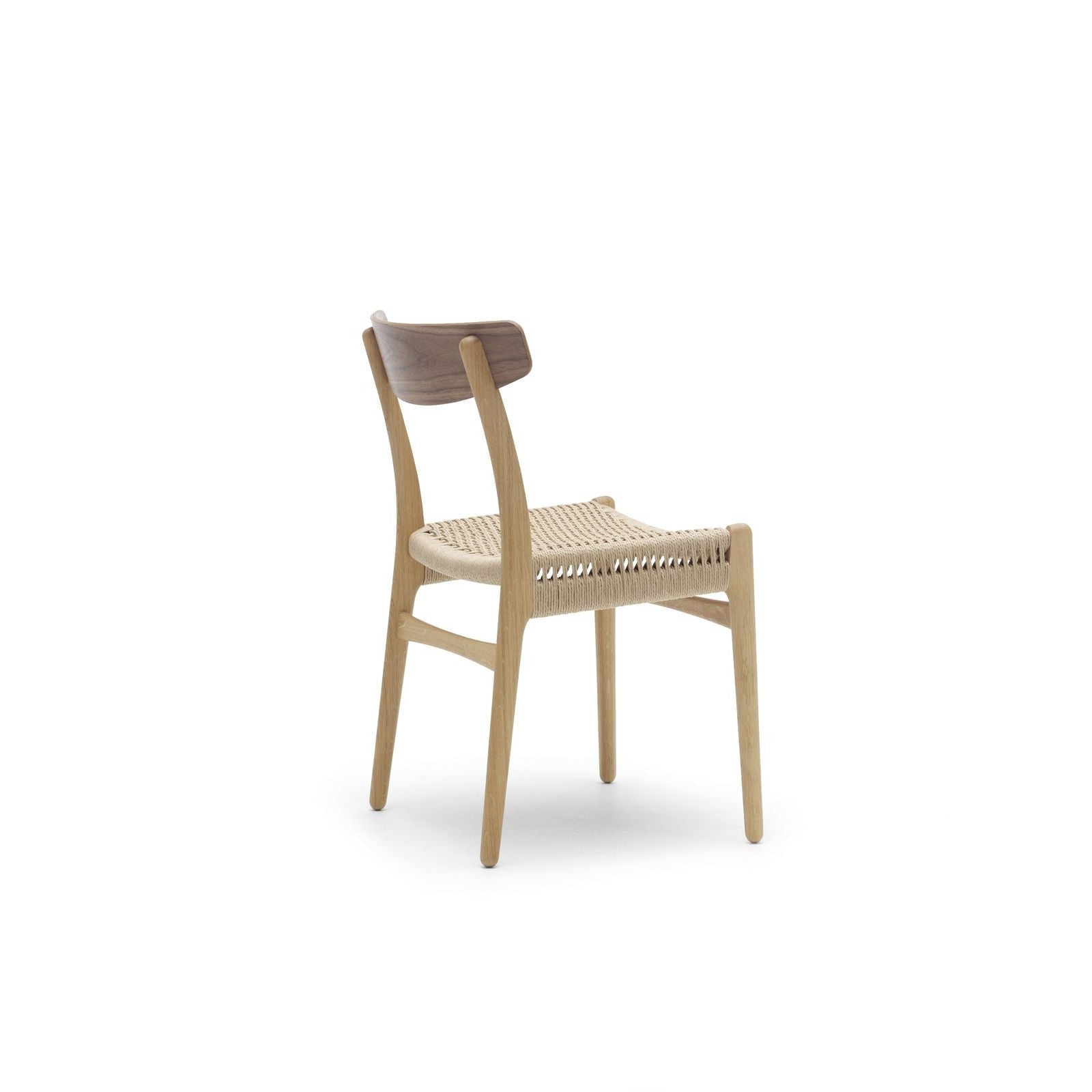 Carl Hansen Ch23 Chair, Oiled Oak & Walnut Chair Frame Oiled /Natural Cord