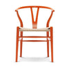 Carl Hansen CH24 Y Stuhl Stuhl natürliche Papierschnur, Buchen/Orange Rot